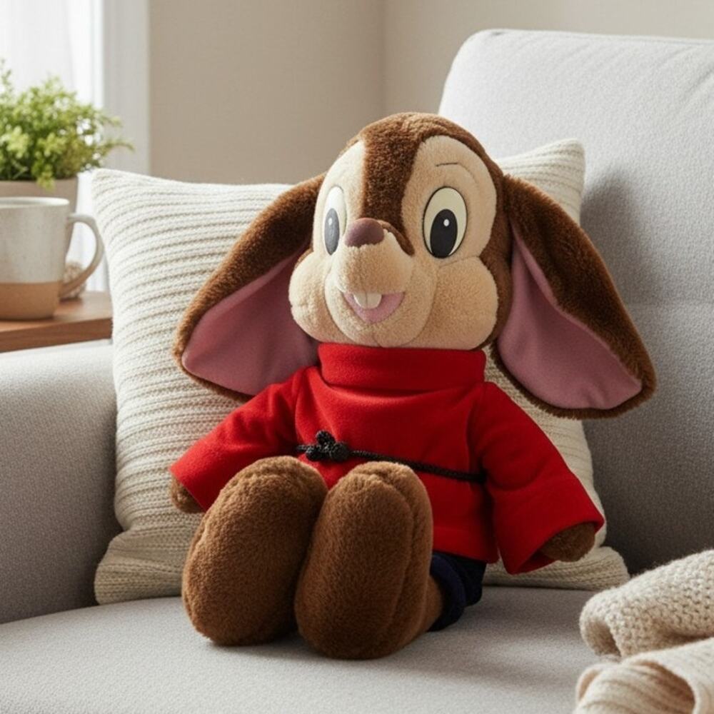 Vintage 1986 Fievel An American Tail Sears Caltoy 20in Plush Mouse No Hat